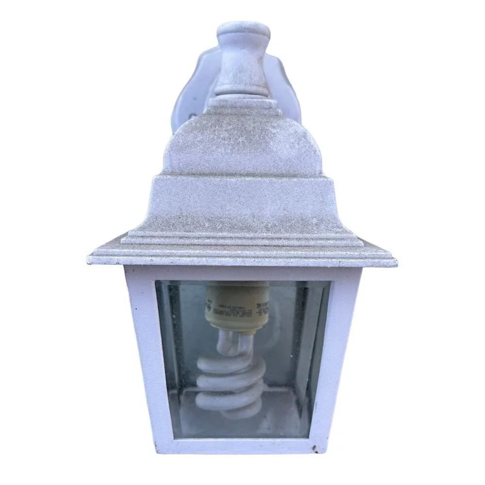 White Wall Mounted Outdoor Lantern